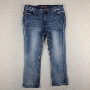 Judy Blue Jeans Womens 13/31 Blue Skinny Fit Capri Medium Wash Denim JB72114MD